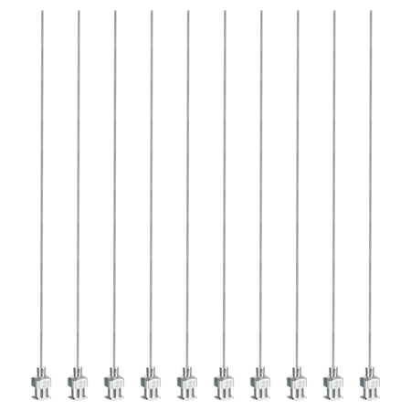 Uxcell 10 Pcs 21G 5 Inch Blunt Tip Dispensing Needle with Lure Lock for Refilling Liquid Inks Adhesives