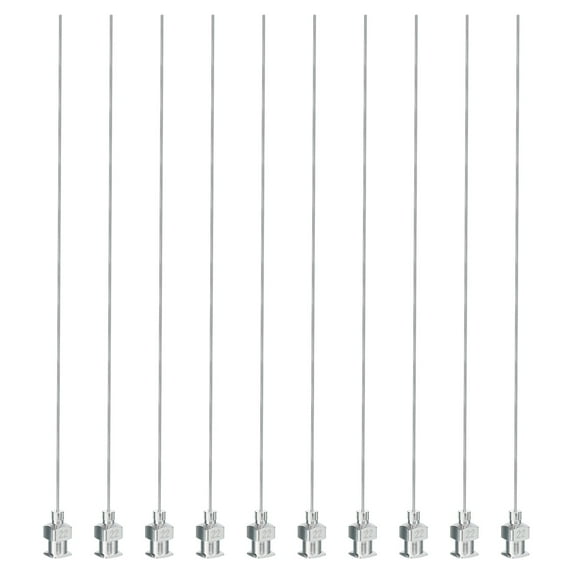 Uxcell 10 Pcs 22G 5 Inch Blunt Tip Dispensing Needle with Lure Lock for Refilling Liquid Inks Adhesives