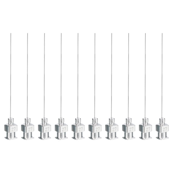 Uxcell 10 Pcs 27G 2 Inch Blunt Tip Dispensing Needle with Lure Lock for Refilling Liquid Inks Adhesives