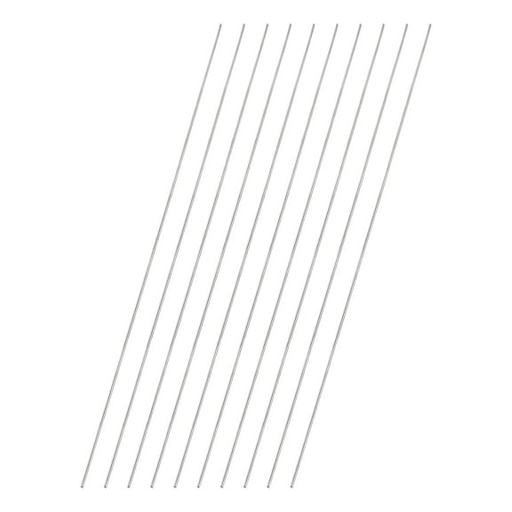 Uxcell 10 Pcs 304 Stainless Steel Round Rod, 1/16" Diameter, 14"(350mm) Length Metal Solid Shaft Rods, Steel Stick Lathe Bar Stock for Crafts DIY Models Plane Ship Cars