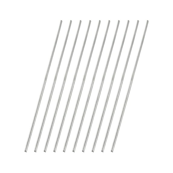 Uxcell 10 Pcs 304 Stainless Steel Round Rod, 1/32" Diameter, 4"(100mm) Length Metal Solid Shaft Rods, Steel Stick Lathe Bar Stock for Crafts DIY Models Plane Ship Cars