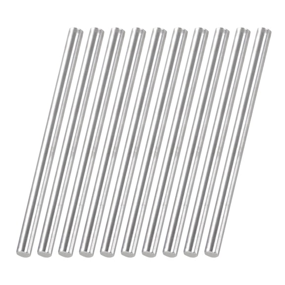 Uxcell 10 Pcs 304 Stainless Steel Round Rod, 5/16" Diameter, 6"(150mm) Length Metal Solid Shaft Rods, Steel Stick Lathe Bar Stock for Crafts DIY Models Plane Ship Cars