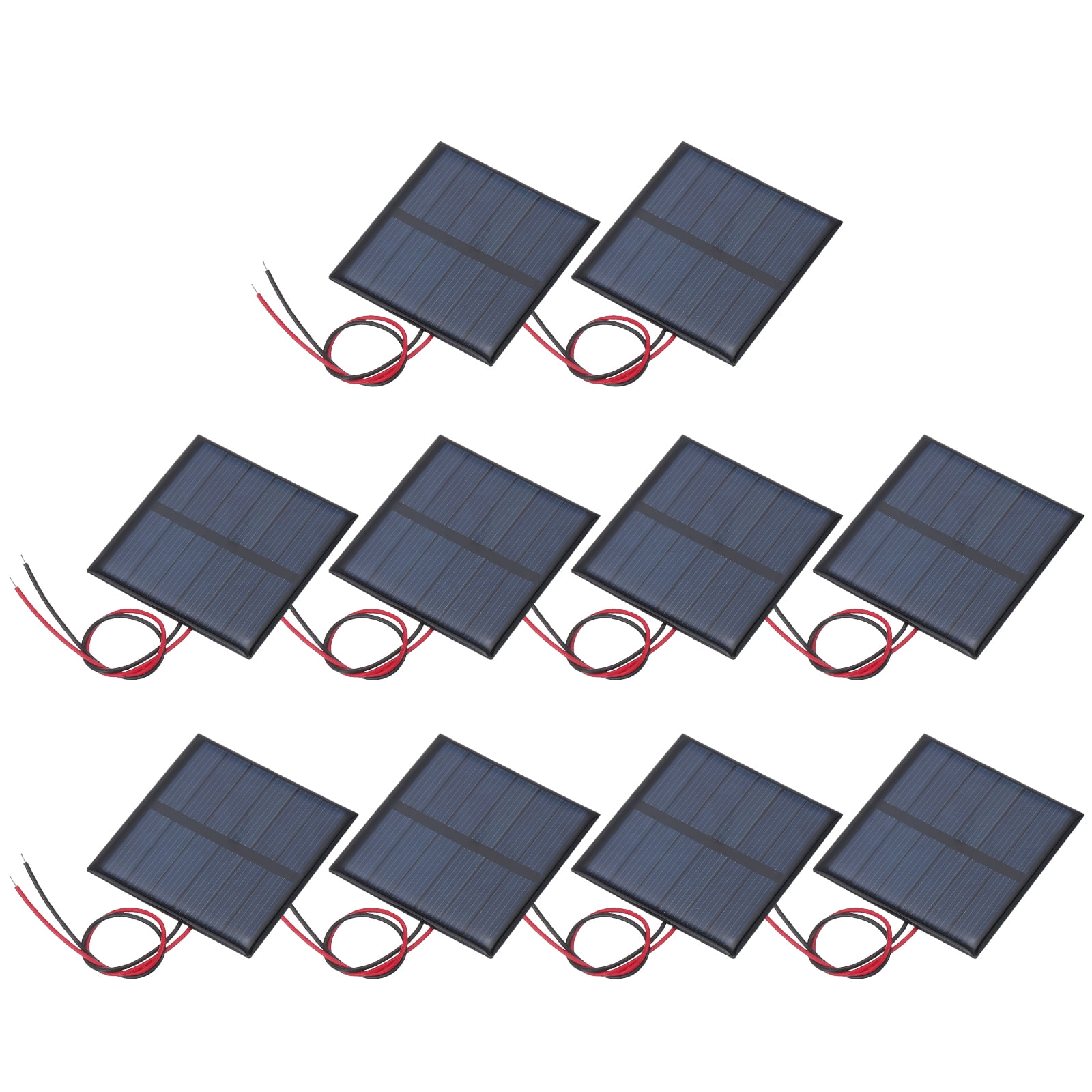 5x Mini Solarpanel 3V 0,375W 125mA – 52x52 Mm, Polykristallin, Für Kleine DIY-Projekte