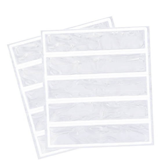 Uxcell 10 Pcs 5x1 Inch Reflective Adhesive Sticker for Backpacks Bicycles, White