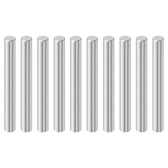 Uxcell 10 Pcs 8 mm x 65 mm Dowel Pins, 316L Stainless Steel Cylindrical Dowel Pins Shelf Support Peg Pin Rod Fasten Elements Metal Shelf Pegs Silver Tone