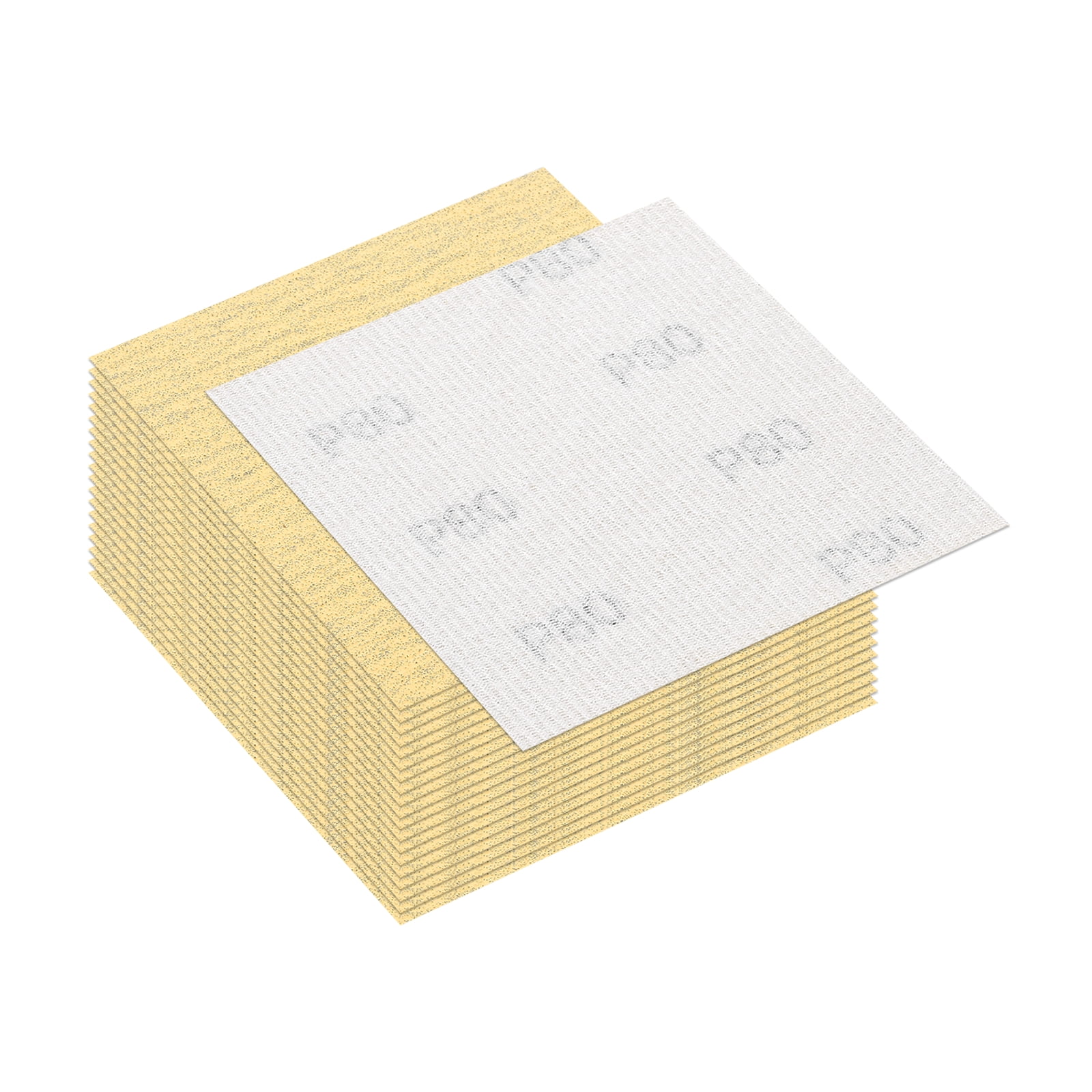 Uxcell 10 Pcs 80 Grit Sandpaper, 4.2 x 4.5 Inch Sand Paper Hook and ...