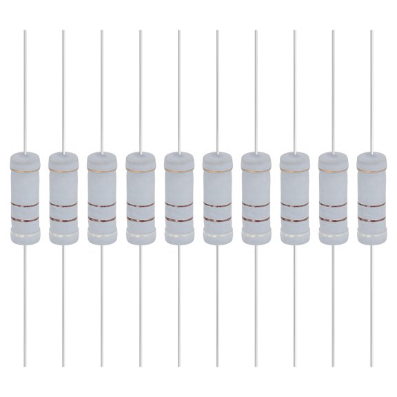 Uxcell 10Pcs 910 Ohm 5W Metal Oxide Film Resistor, 5% Tolerance, Resistor Axial for DIY Circuits