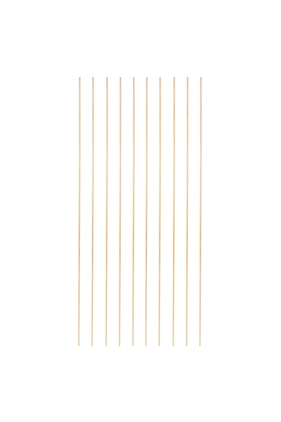 10 Pcs Brass Round Rod, 1.8mm x 10" Lathe Bar Stock H62 Brass Round Stock, Copper