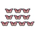 thumbnail image 1 of Uxcell 10 Pcs Butterfly Iron on Patch Sew on Decorative Patch, 2.9"Lx1.8"W, Red Pink, 1 of 6