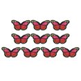 thumbnail image 1 of Uxcell 10 Pcs Butterfly Iron on Patch Sew on Iron on Decorative Patch, 2.9"Lx1.8"W, Red, 1 of 6