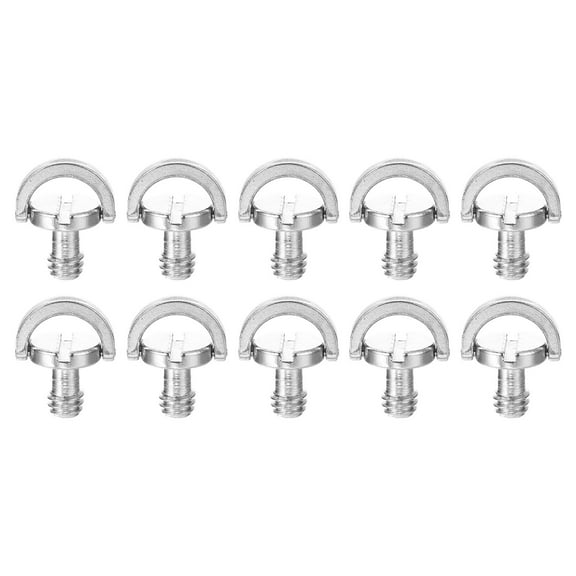 Uxcell 10 Pcs Camera Screw Mount Set 1/4 Inch Quick Release Screw for Camera, Tripod Screw Adapter, Monopod, Flash Light
