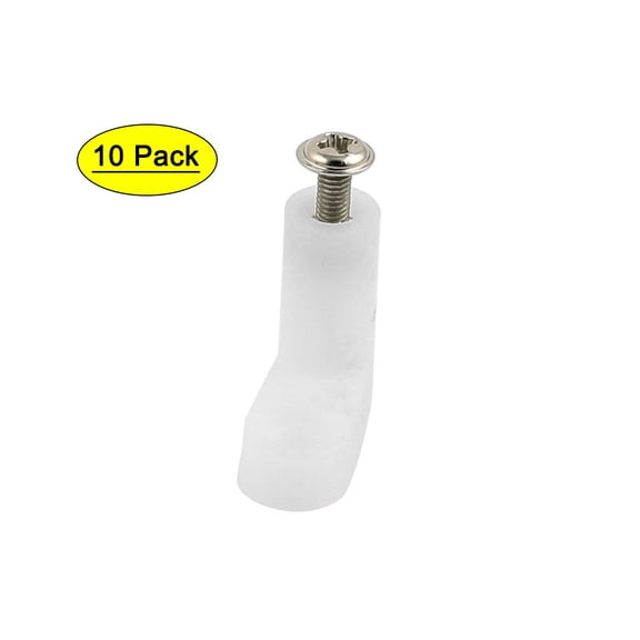 Uxcell 10 Pcs Circuit Board L Shape Insulated PCB Spacer 20mm Supporting Height w Screw