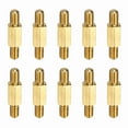 thumbnail image 1 of Uxcell 10 Pcs Double Ended Copper Stud Nut, M4x23mm Male to Male Double End Threaded Stud for Industrial Use, Mechanical Repairing, CPU Cooler, 1 of 6