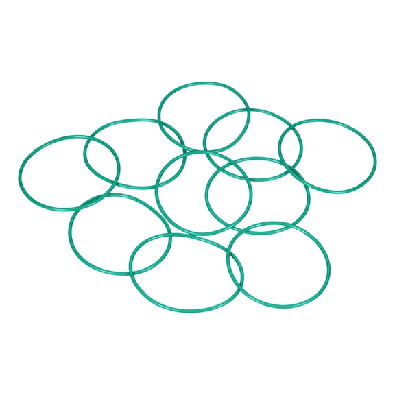 Uxcell 10 Pcs Fluorine Rubber O-Rings 58mm OD 54mm ID 2mm Width Metric Round Sealing O Ring Seal Gasket for Machinery