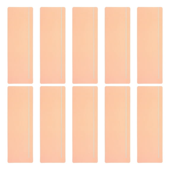 Uxcell 10 Pcs Guided Reading Strips 19cmx7cm Tracking Highlight Colored Overlay Bookmark Reduce Visual Stress with Line Light Orange