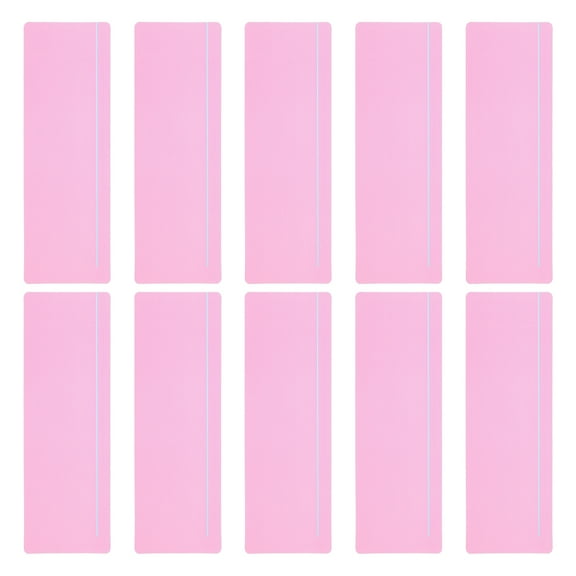 Uxcell 10 Pcs Guided Reading Strips 19cmx7cm Tracking Highlight Colored Overlay Bookmark Reduce Visual Stress with Line Pink