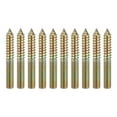 thumbnail image 1 of Uxcell 10 Pcs M10x70 Hanger Bolts, Carbon Steel Double Headed Self-Tapping Wood Dowel Screws for Wood Joint Furniture Legs, Color Zinc, 1 of 6