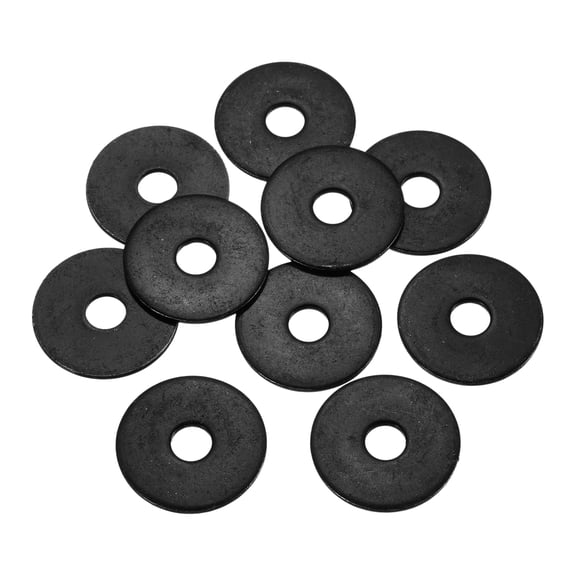Uxcell 10 Pcs M6 1/4"ID x 1"OD Flat Washers, Stainless Steel Metal Washers