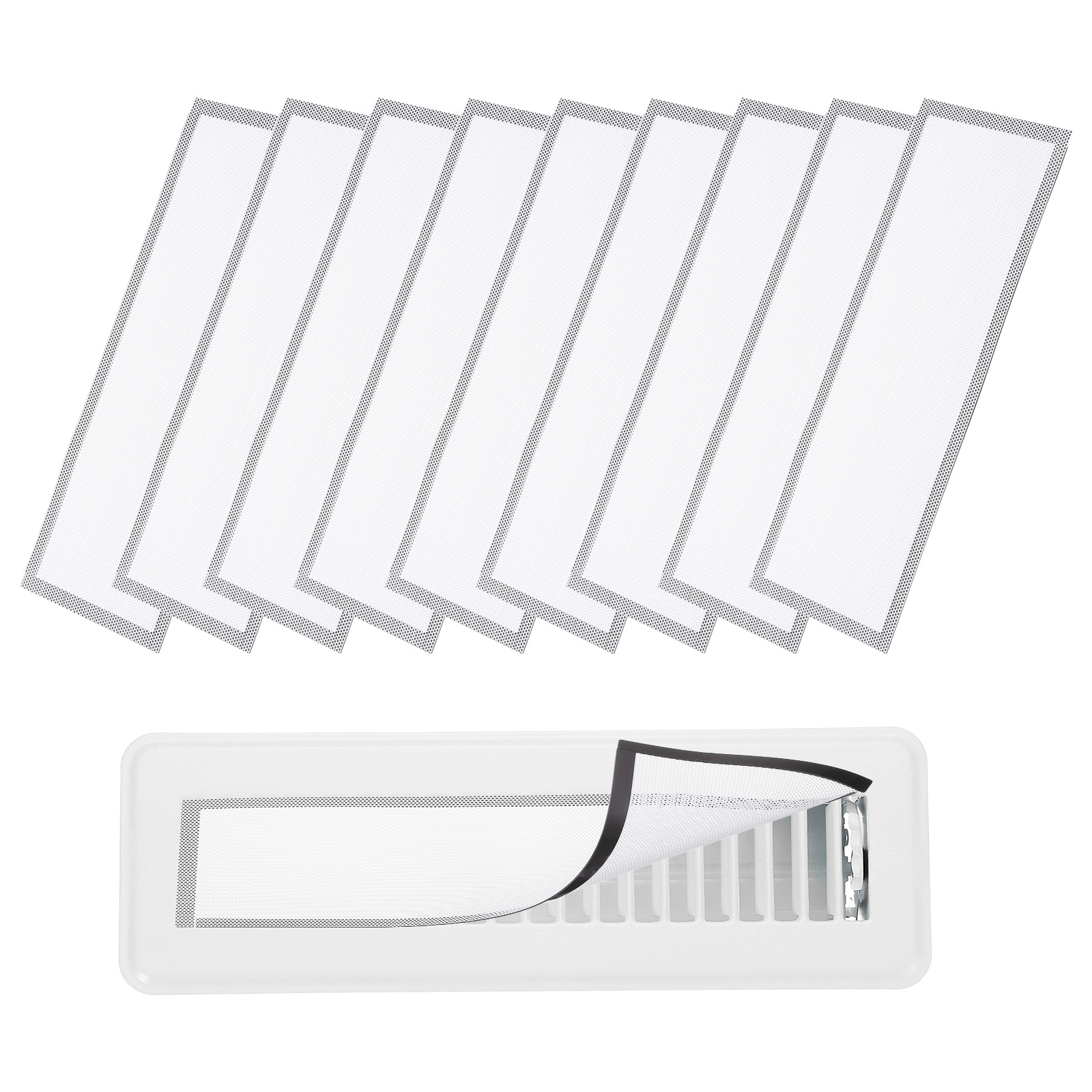 Register Magnets Uxcell 10Pcs Magnetic Floor Vent Covers, Floor Register Cover Mesh Air ...