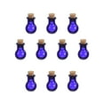 thumbnail image 1 of Uxcell 10 Pcs Mini Glass Bottles Pendants, 0.01oz/0.5ml Ball Shaped Small Glass Jars with Cork Stoppers Wishing Bottles for DIY Crafts Party Wedding Decor Favors, Blue, 1 of 6