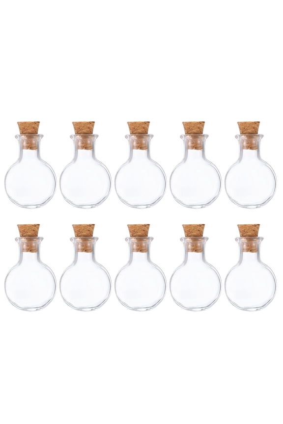 10 Pcs Name on Rice Glass Vial Pendant 19mm Widths Glass Wish Bottles Charm for Necklace Jewelry DIY Crafts
