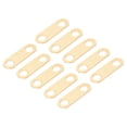 thumbnail image 1 of Uxcell 10 Pcs Pitch Row 0.7"(17.5mm) Brass Bus Bar Connector for LiFePO4 Cells Busbar Connector, Brass Color, 1 of 6
