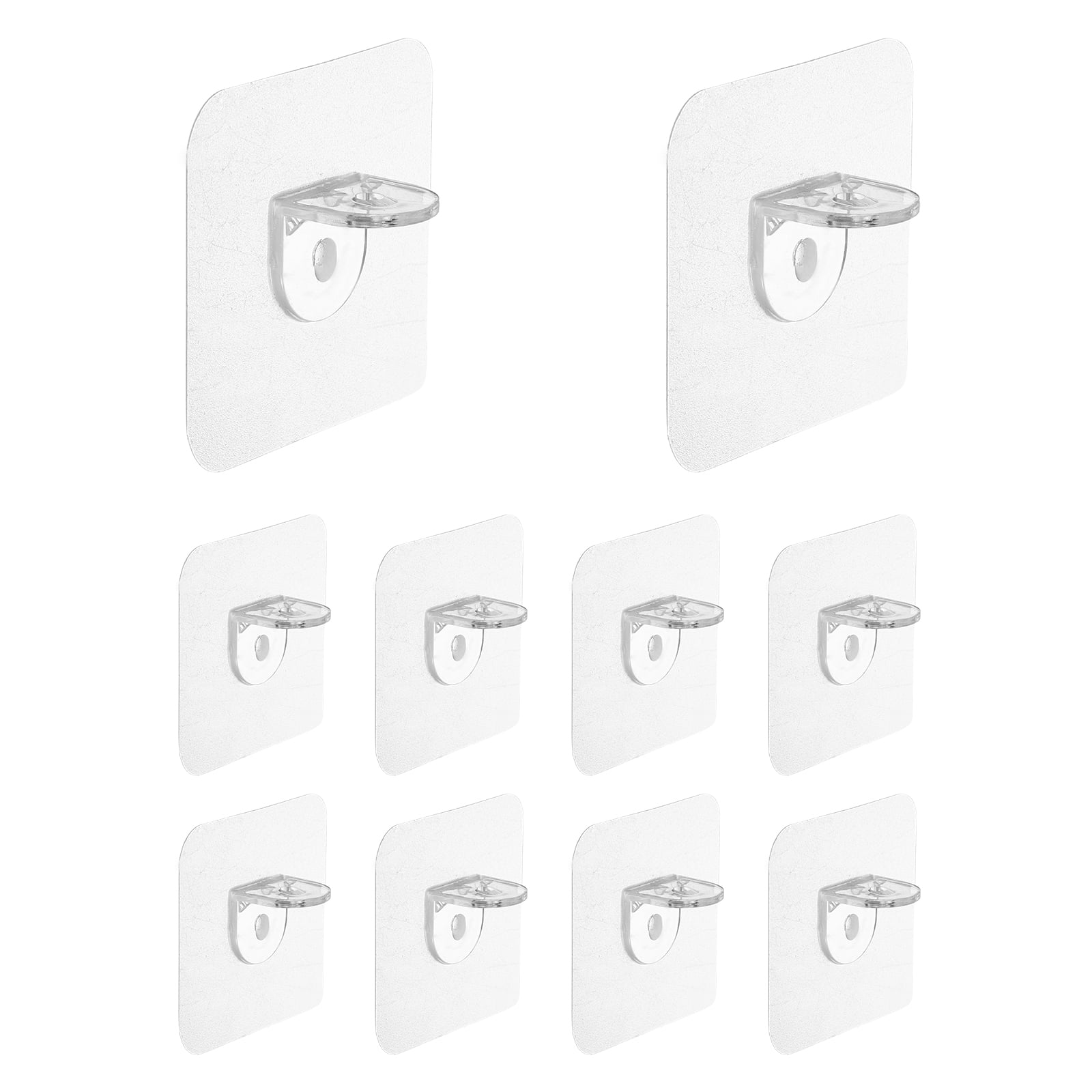 Uxcell 10 Pcs Plastic Shelf Support Peg, Punch Free Self Adhesive ...