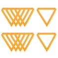 thumbnail image 1 of Uxcell 10 Pcs Polyester Striped Award Neck Ribbons with Snap Clips, Gold, 1 of 7