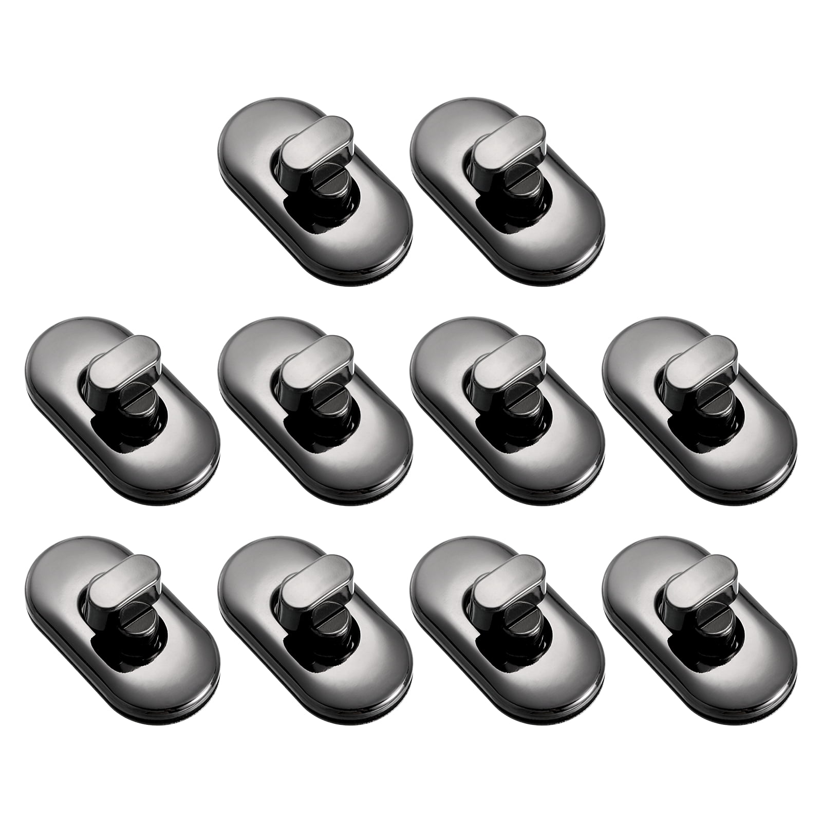 Uxcell 10 Pcs Twist Lock Fastener Purse Turn Clasps Metal Button Dark uxcell-10-pcs-twist-lock-fastener-purse-turn-clasps-metal-button-dark