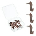 thumbnail image 1 of Uxcell 10 Pcs Push Pin Picture Hooks, Zinc Alloy Picture Hanging Nails, Copper, 1 of 6