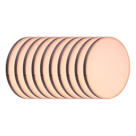 Uxcell 10 Pcs Round Copper Plate, 50mm (1.97") Dia Pure Copper Sheets, 2mm T2 Pure Copper Plates for Crafts, DIY, Electrical Repairs, Industrial Use