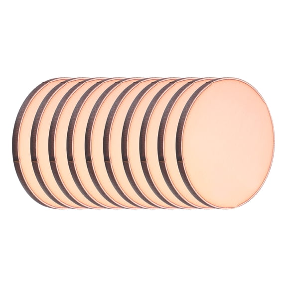 Uxcell 10 Pcs Round Copper Plate, 50mm (1.97") Dia Pure Copper Sheets, 2mm T2 Pure Copper Plates for Crafts, DIY, Electrical Repairs, Industrial Use