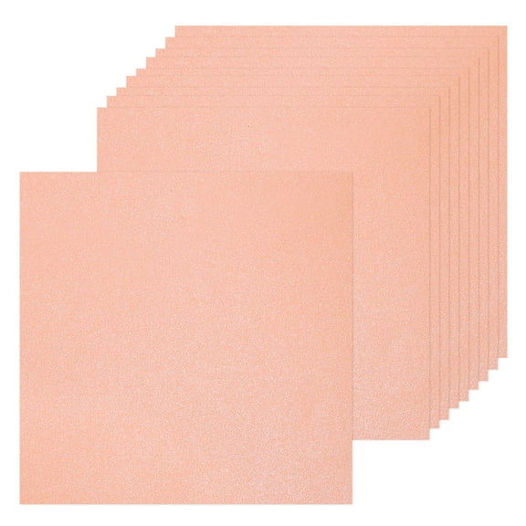 Uxcell 10 Pcs Shimmer Cardstock Paper 10 Inch Length 10 Inch Width 80lb/120gsm Metallic Paper Sheets for Art Supplies Paper Crafting, Dark Pink
