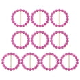 thumbnail image 1 of Uxcell 10Pcs Silk Scarf Ring Clip Bling Rhinestone T-Shirt Clips Tie Waist Knotted Buckle Rings Metal Circle Buckles for Women Rose Red, 1 of 7