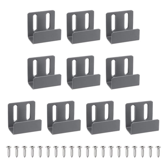 Uxcell 10 Pcs Adjustable Steel Tile Hanger, Sand Grey, 20mm 13/16" Inner Width