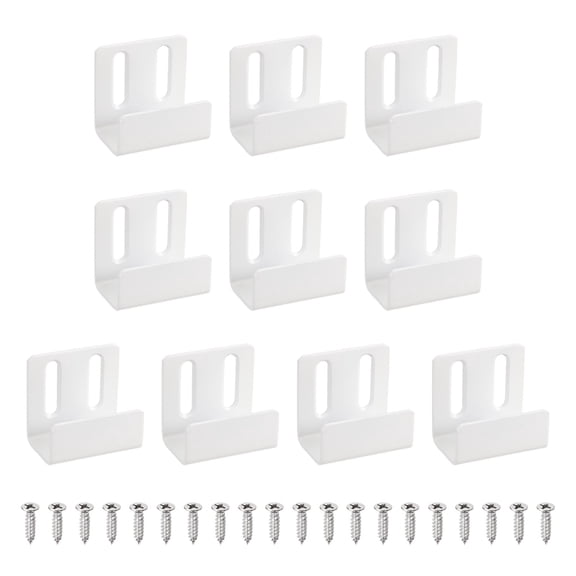 Uxcell 10 Pcs Adjustable Steel Tile Hanger, Sand White, 20mm 13/16" Inner Width