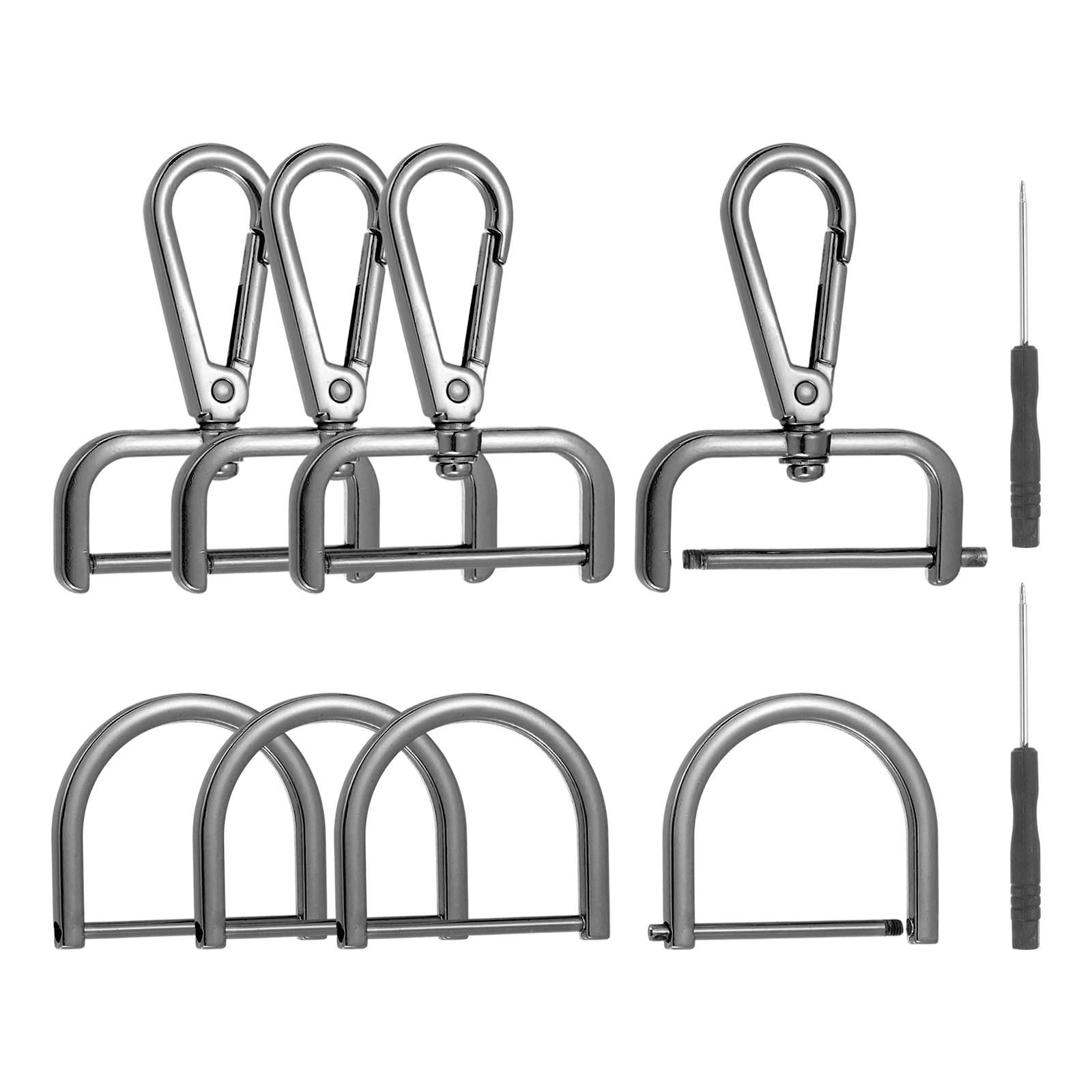 Uxcell 10 Pcs Swivel Clasp Hooks, Detachable Snap Hooks Lobster Claw ...
