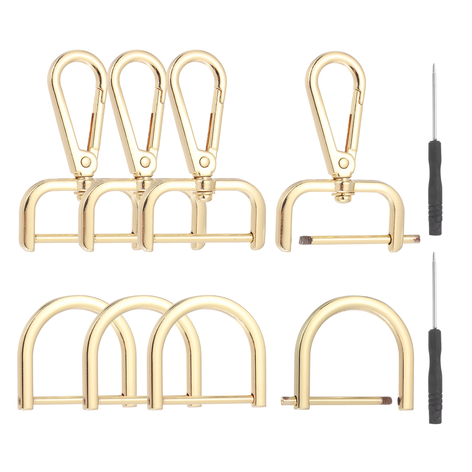 Uxcell 10 Pcs Swivel Clasp Hooks, Detachable Snap Hooks Lobster Claw ...