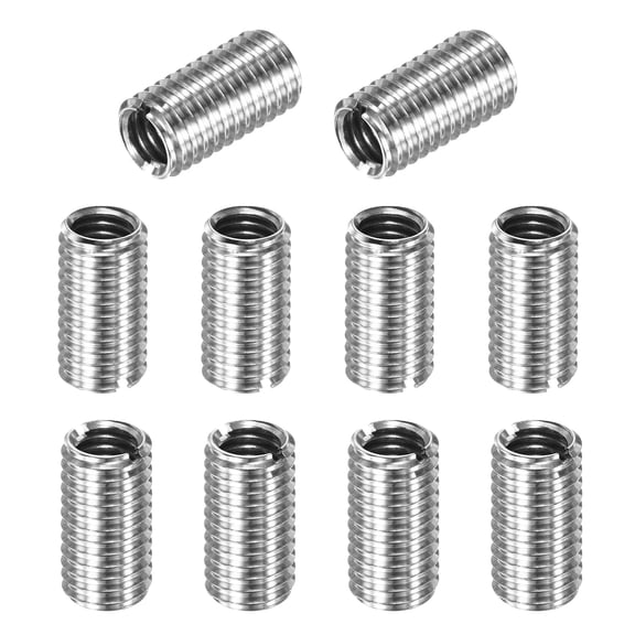 Uxcell 10-Pcs Thread Adapters Sleeve Reducing Nut M10x1.5 Male to M8x1.25 Female 20mm H Nut Screw Reducer