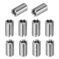 thumbnail image 1 of Uxcell 10-Pcs Thread Adapters Sleeve Reducing Nut M8x1.25 Male to M6x1 Female 15mm H Nut Screw Reducer, 1 of 7