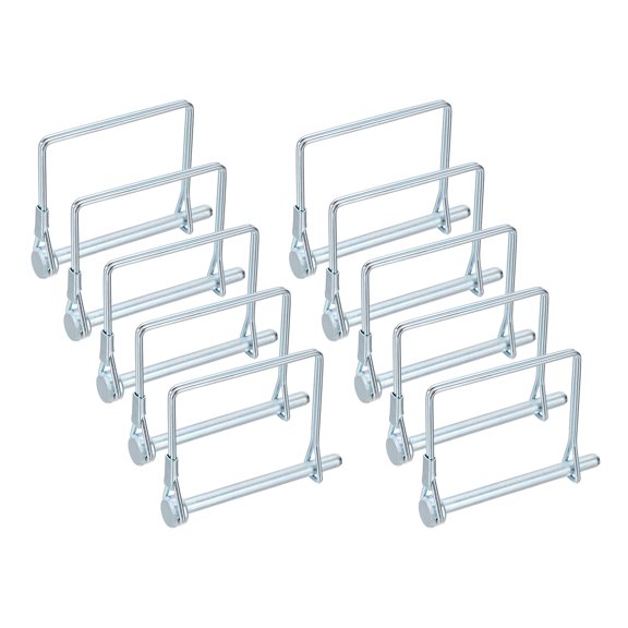 Uxcell 10 Pcs Trailer Coupler Pin (15/64" x 2-3/4" ) - Trailer Hitch Pin Coupler Square Safety Shaft Locking Pin for Farm Trailers Wagons Lawn Kayak Boat