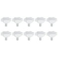 thumbnail image 1 of Uxcell 10 Pieces Star Knobs M5 x 10mm Thread 25mm 6-Point Head Stud Knob Hand Clamping Screw White, 1 of 6