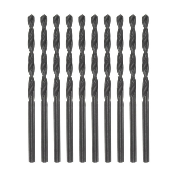 Uxcell 10 Pieces Twist Jobber Drill Bits 2.8mm Nitride Coated High Speed Steel (HSS) 4341