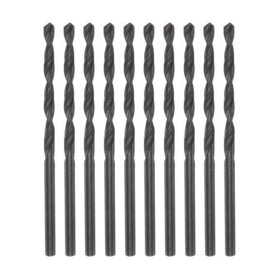 Uxcell 10 Pieces Twist Jobber Drill Bits 2.8mm Nitride Coated High Speed Steel (HSS) 4341