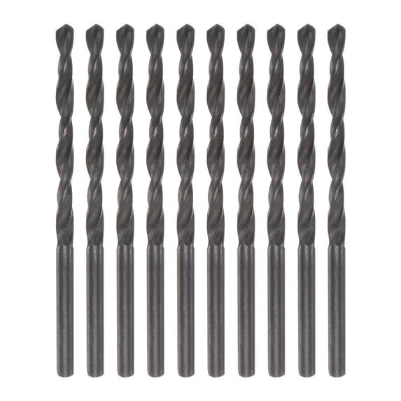 Uxcell 10 Pieces Twist Jobber Drill Bits 3.2mm Nitride Coated High Speed Steel (HSS) 4241