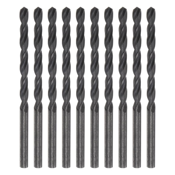 Uxcell 10 Pieces Twist Jobber Drill Bits 4.5mm Nitride Coated High Speed Steel (HSS) 4341