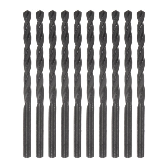 Uxcell 10 Pieces Twist Jobber Drill Bits 4mm Nitride Coated High Speed Steel (HSS) 4241