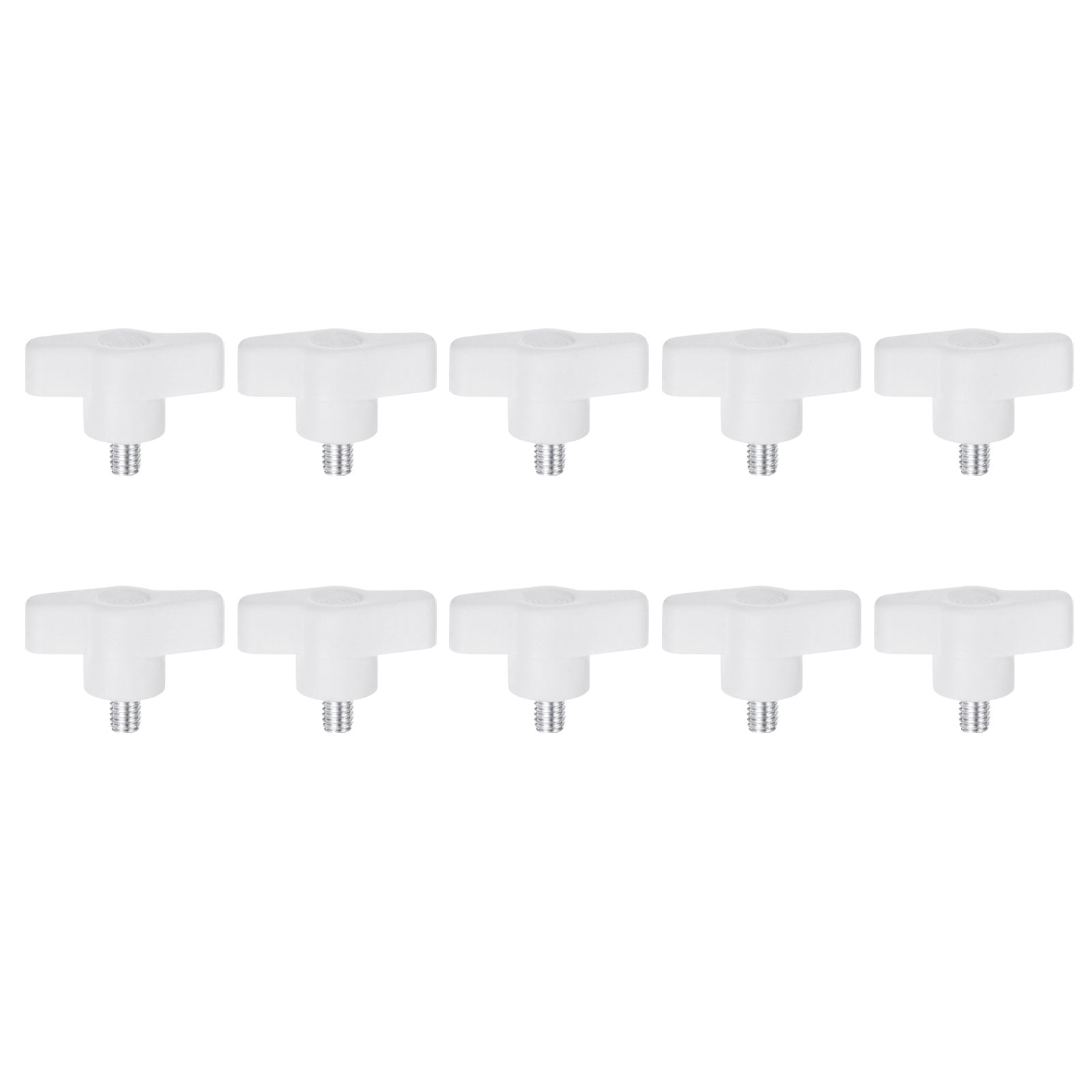 Uxcell 10 Pieces Wing Knobs M6 x 8mm Tee Stud Knob Thumb Screw Hand ...