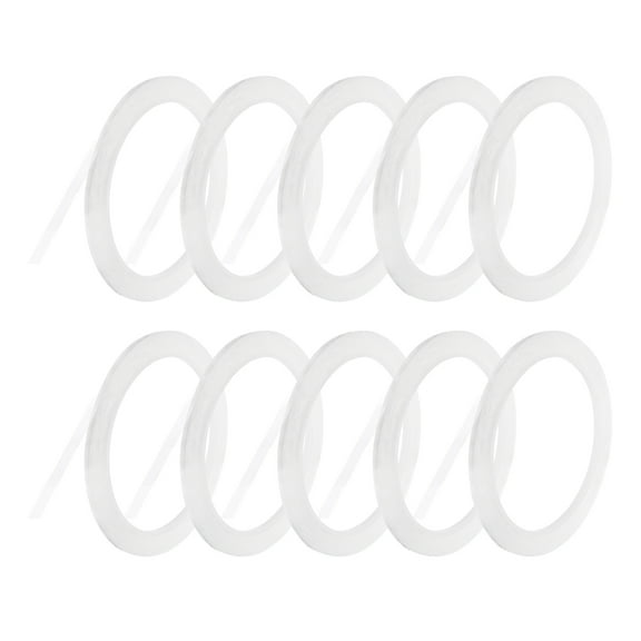 Uxcell 10 Rolls Whiteboard Tape Graphic Chart Tape 3mm 54.7 Yard Art Tape Thin Self-Adhesive Pinstripe Tape Masking Tape, Clear