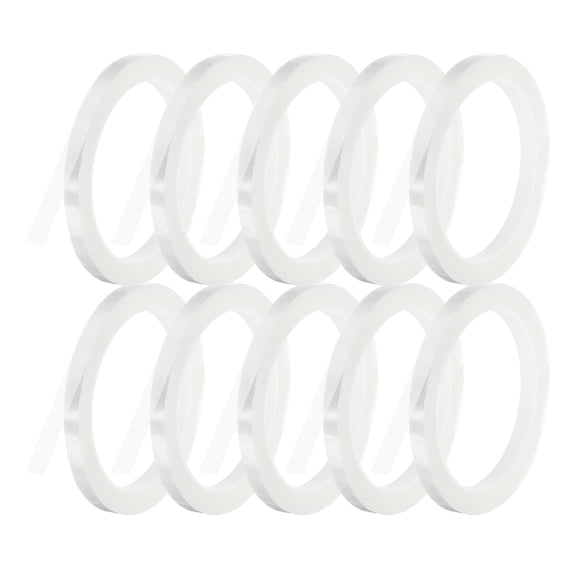 Uxcell 10 Rolls Whiteboard Tape Graphic Chart Tape 8mm 54.7 Yard Art Tape Thin Self-Adhesive Pinstripe Tape Masking Tape, Clear